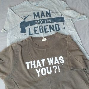 2 Mens Size S graphic tees